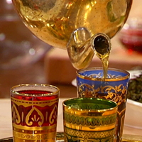 Hot Blue Sugar Mint Tea